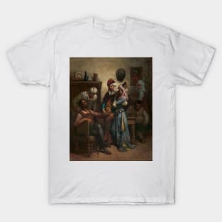 Don Quixote and Sancho Panza Entertained by Basil and Quiteria by Gustave Dore T-Shirt